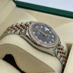 Rolex  Datejust 36mm 126281 Slate Fluted Motif Diamond Dial Diamond Bezel and Oyster Bracelet - Image 13