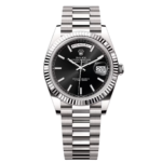 Rolex  Day-Date President 40mm White Gold Black Index Dial - 228239