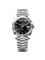 Rolex  Day-Date President 40mm White Gold Black Index Dial - 228239