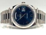 Rolex  Day-Date President 40mm White Gold Blue Roman Dial - 228239 - Image 6