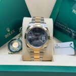 Rolex  Datejust 41mm 126333 Two-Tone Yellow Gold Fluted Bezel Wimbledon Dial Oyster - Image 3