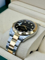 Rolex Datejust 41mm 126303 Black Diamond Oyster Steel and Yellow Gold Mens Watch - Image 4