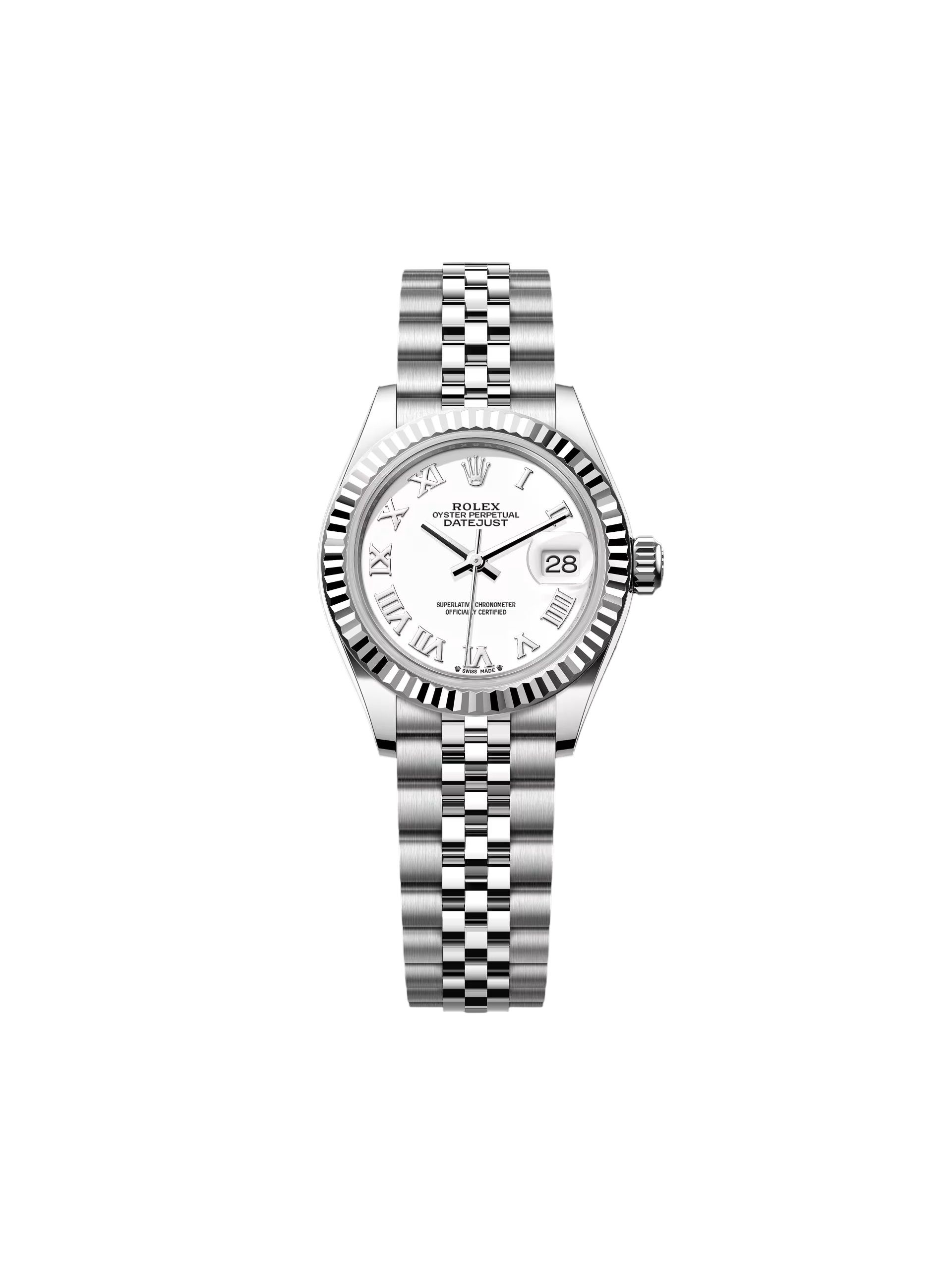 3B098145-FCBF-D536-CDAE-D6F4485E953D.png Rolex Lady-Datejust 28mm 279174 White Roman Dial Oyster Bracelet - Image 1
