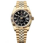 Rolex  Sky-Dweller 42mm 336938-0005 Yellow Gold Black Dial Oyster