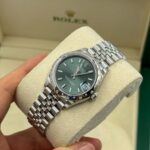 Rolex Datejust m278344-0019/0020 Mint Green Dial 31mm Domed Diamond Oyster Watch - Image 7