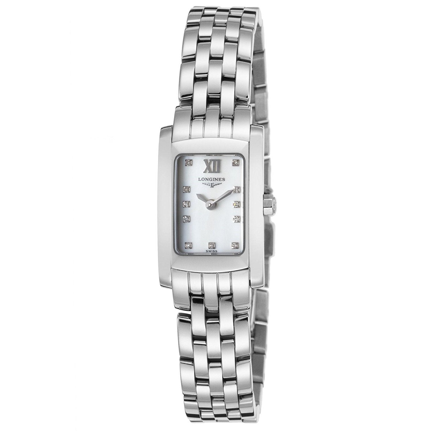 3B6F42CB-53E6-DB7B-1901-E8F133EA9136.jpg Longines Women's L51584846 Dolce Vita Diamond Stainless Steel Watch - Image 1