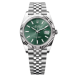 Rolex  Datejust 41mm Mint Green Dial Jubilee Bracelet Watch - 126334