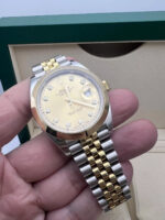 Rolex Datejust 41mm 126303 Champagne Diamond Jubilee Steel and Yellow Gold Mens Watch - Image 9