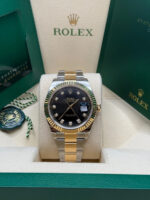Rolex  Datejust 41mm 126333 Black Diamond Jubilee Steel and Yellow Gold Men’s Watch - Image 11