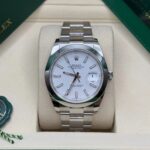 Rolex  Datejust 41mm 126300 White Index Oyster Stainless Steel Watch - Image 4