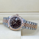 Rolex Lady-Datejust 28mm 279171 Chocolate Roman Oyster Stainless Steel and Rose Gold - Image 4