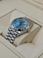 Rolex  Day-Date President 40mm Platinum Ice Blue Roman Dial - 228236 - Image 4