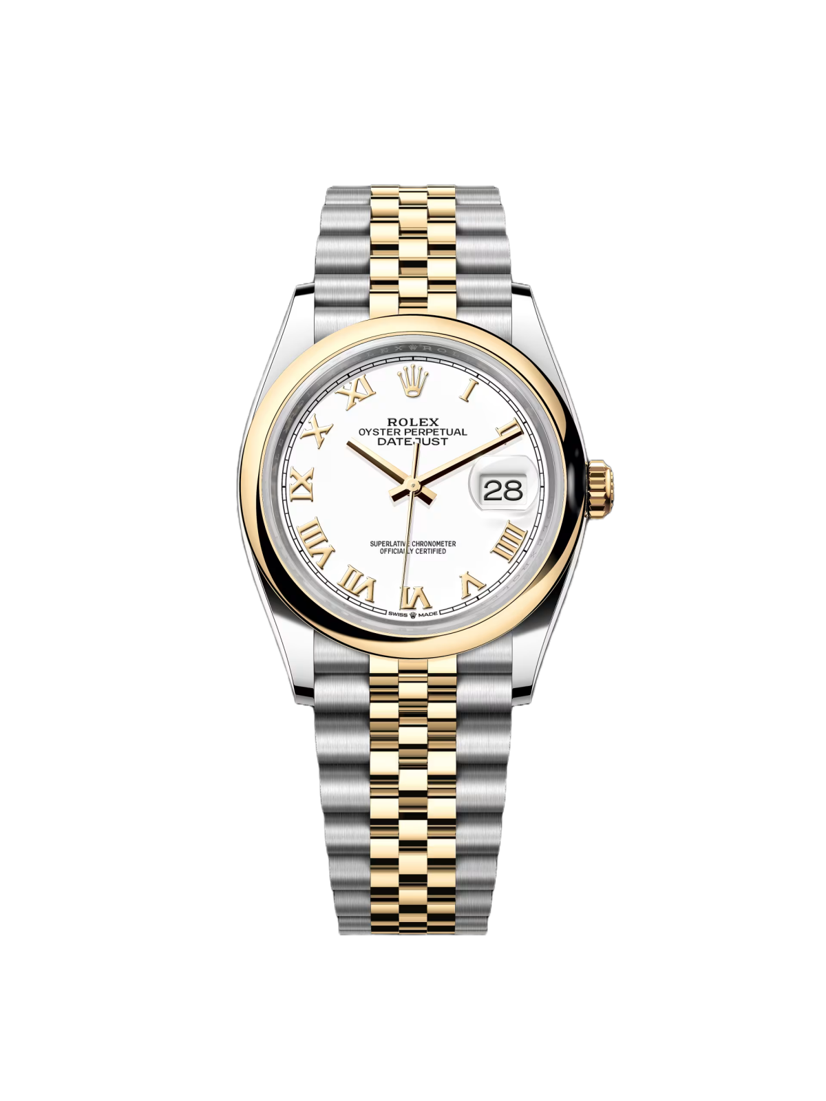 3E9D6A7C-E273-3D4D-1DE6-F98FC550A546.png Rolex Datejust 126203 White Roman Dial 36mm Domed Bezel - Image 1