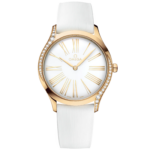 Omega De Ville Trésor 36mm White Dial with Diamonds Moonshine™ 18k Rose Gold Strap 428.57.36.60.04.001