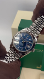 Rolex  Sky-Dweller 42mm 336934-0006 Stainless Steel Blue Dial Jubilee - Image 9