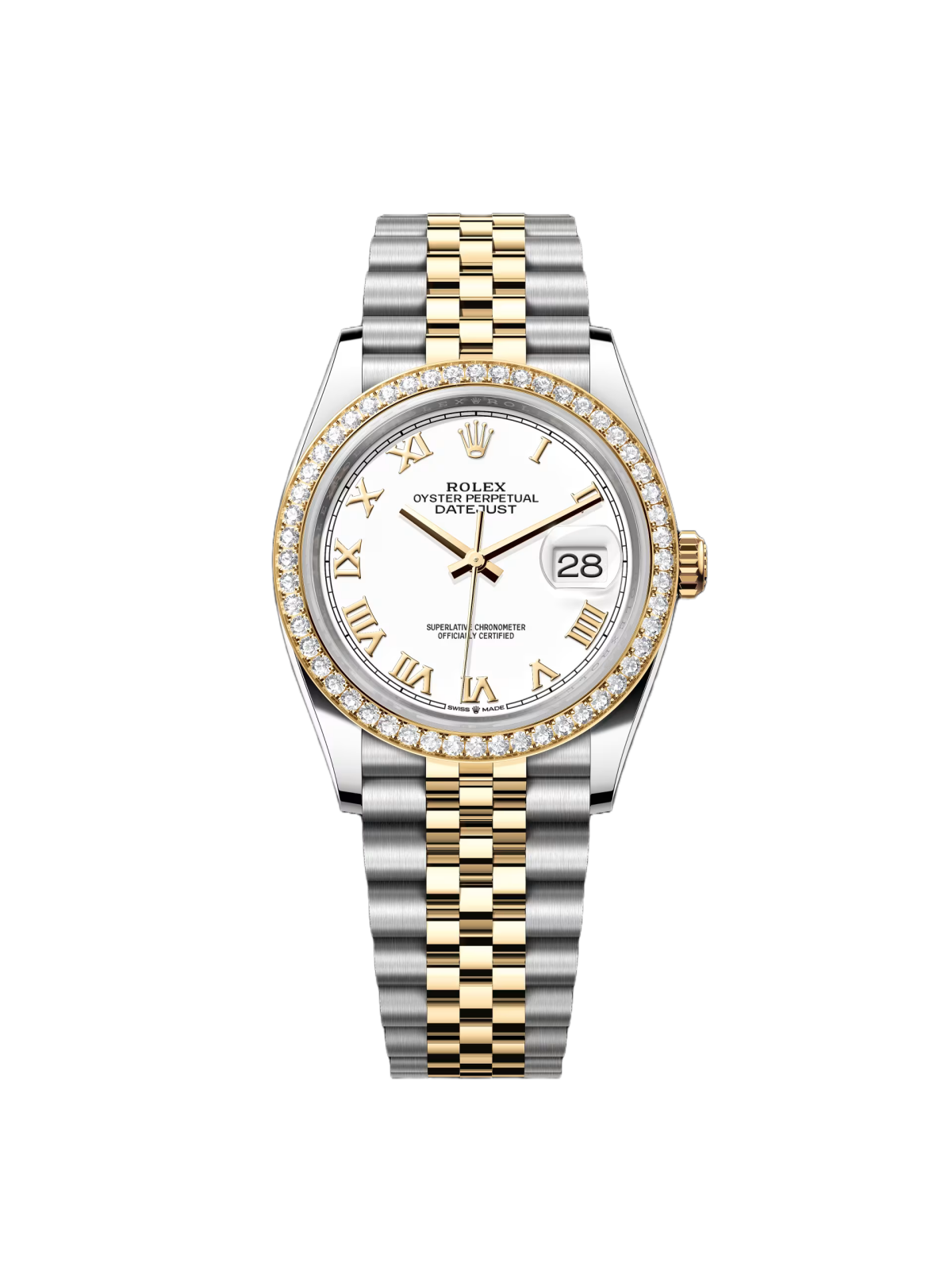 3FF2CD59-E9CB-278D-9A78-7F7D969E8B13.png Rolex Datejust 36mm 126283 White Dial Jubilee Bracelet Watch - Image 1