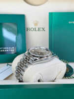 Rolex  Datejust 36mm 126234 Olive Green Palm Motif Dial Jubilee Stainless Steel Watch - Image 6