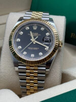 Rolex  Datejust 36mm 126233 Custom Black Dial Jubilee Bracelet Watch - Image 7