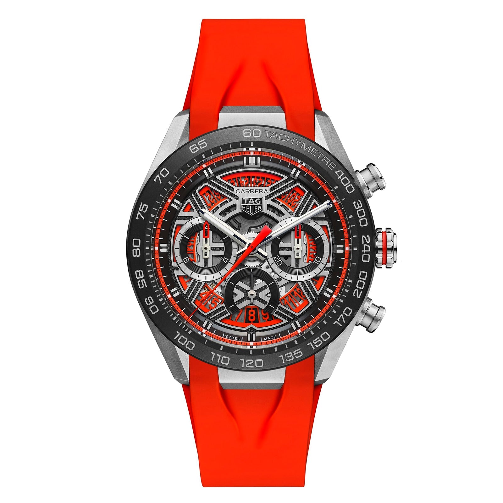 405EB5F4-D8AA-DBF1-D86E-80CF5A26F356.jpg TAG Heuer Carrera Chronograph Extreme Sport 44mm Mens Watch Red CBU2082.FT6275 - Image 1