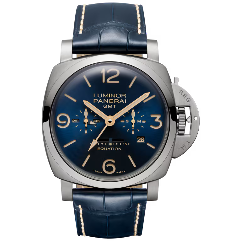 40DA356A-7B3C-6719-75E1-4DB258471638.avif Panerai Luminor Equation of Time GMT Titanio 47mm PAM00670 - Image 1