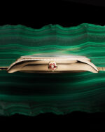 Omega De Ville Trésor 36mm Green Dial with Diamonds Moonshine™ 18k Rose Gold Bracelet 428.55.36.60.99.003 - Image 4