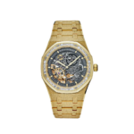 Audemars Piguet Royal Oak Double Balance Wheel Openworked 41 Frosted Yellow Gold / Baguette Diamond / Skeletonized / Bracelet