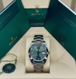 Rolex Datejust 41mm 126300 Mint Green Dial Stainless Steel Oyster Bracelet Watch - Image 3