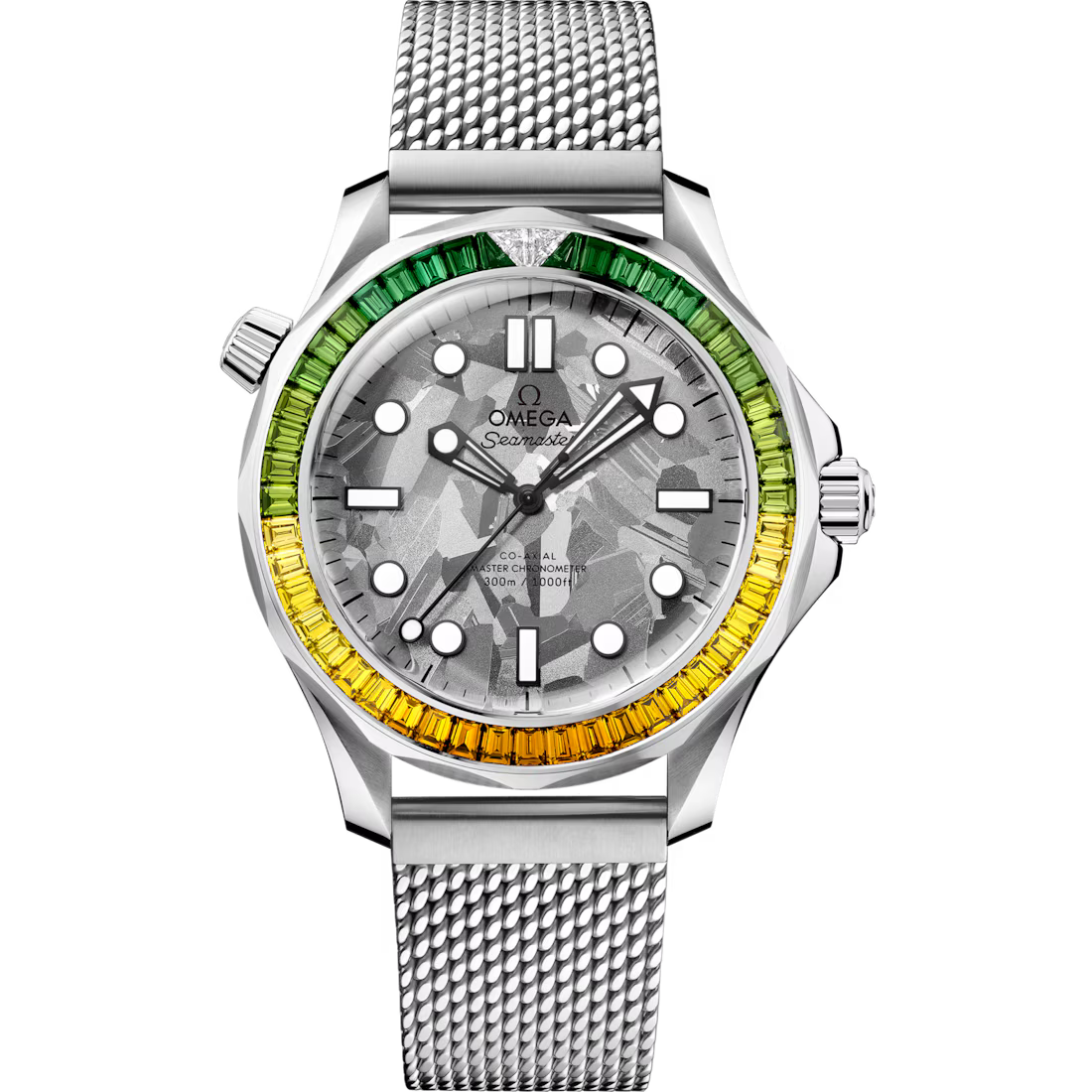 41616366-3159-A5AD-D7E0-6F031D5826C3.avif Omega Seamaster Diver 300M 42mm Grey Dial with Diamonds Canopus Gold™ Bracelet 210.55.42.20.99.001 - Image 1