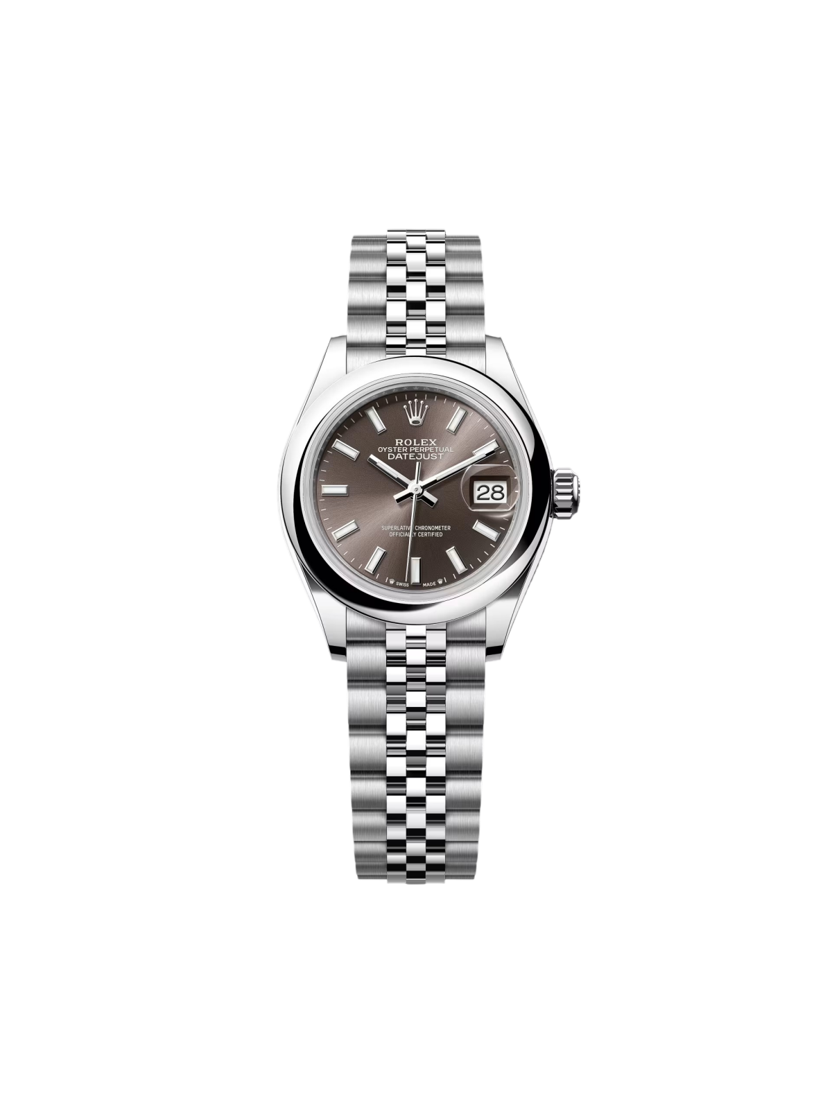42093432-0CE1-39A7-4D04-A2991BA8C7D9.png Rolex Lady-Datejust 279160 Oyster Perpetual 28mm Dark Grey Dial Oyster Bracelet - Image 1