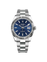 Rolex  Datejust 41mm Blue Fluted Motif Index Dial Jubilee Bracelet Watch - 126334 - Image 2
