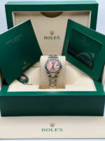 Rolex Datejust m278344-0033/0034 Pink Dial 31mm Domed Diamond Oyster Watch - Image 10