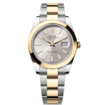 Rolex Datejust 41mm 126303 Silver Index Oyster Steel and Yellow Gold Mens Watch