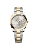 Rolex Datejust 41mm 126303 Silver Index Oyster Steel and Yellow Gold Mens Watch
