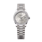 Rolex Datejust m278289RBR-0012 Silver Dial White Gold President Watch