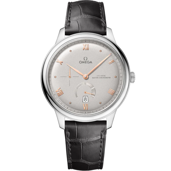 43BD4B99-A66A-D401-5A9F-D037943F4212.png Omega De Ville Prestige 41mm Grey Dial Stainless Steel Strap 434.13.41.21.06.001 - Image 1
