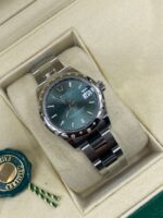 Rolex Datejust m278344-0019/0020 Mint Green Dial 31mm Domed Diamond Oyster Watch - Image 14