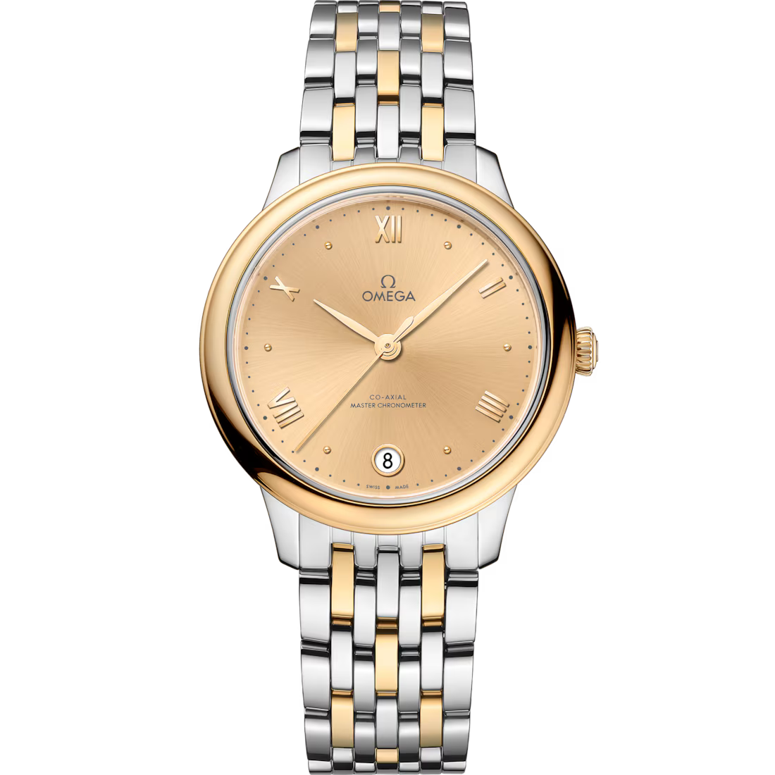 451C23CC-E241-E9CC-A58C-7891396F6811.avif Omega De ville Prestige Stainless steel & 18K Yellow Gold Lady's Watch 34mm 434.20.34.20.08.001 - Image 1