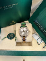 Rolex Lady-Datejust 28mm 279383RBR Silver Roman Dial Yellow Rolesor Oyster Bracelet - Image 9