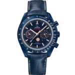 Omega Speedmaster Moonphase Blue Dial 44.25mm Blue ceramic Strap 304.93.44.52.03.002
