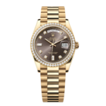 Rolex Day-Date 128348RBR-0005 Chocolate Diamonds Dial 36mm