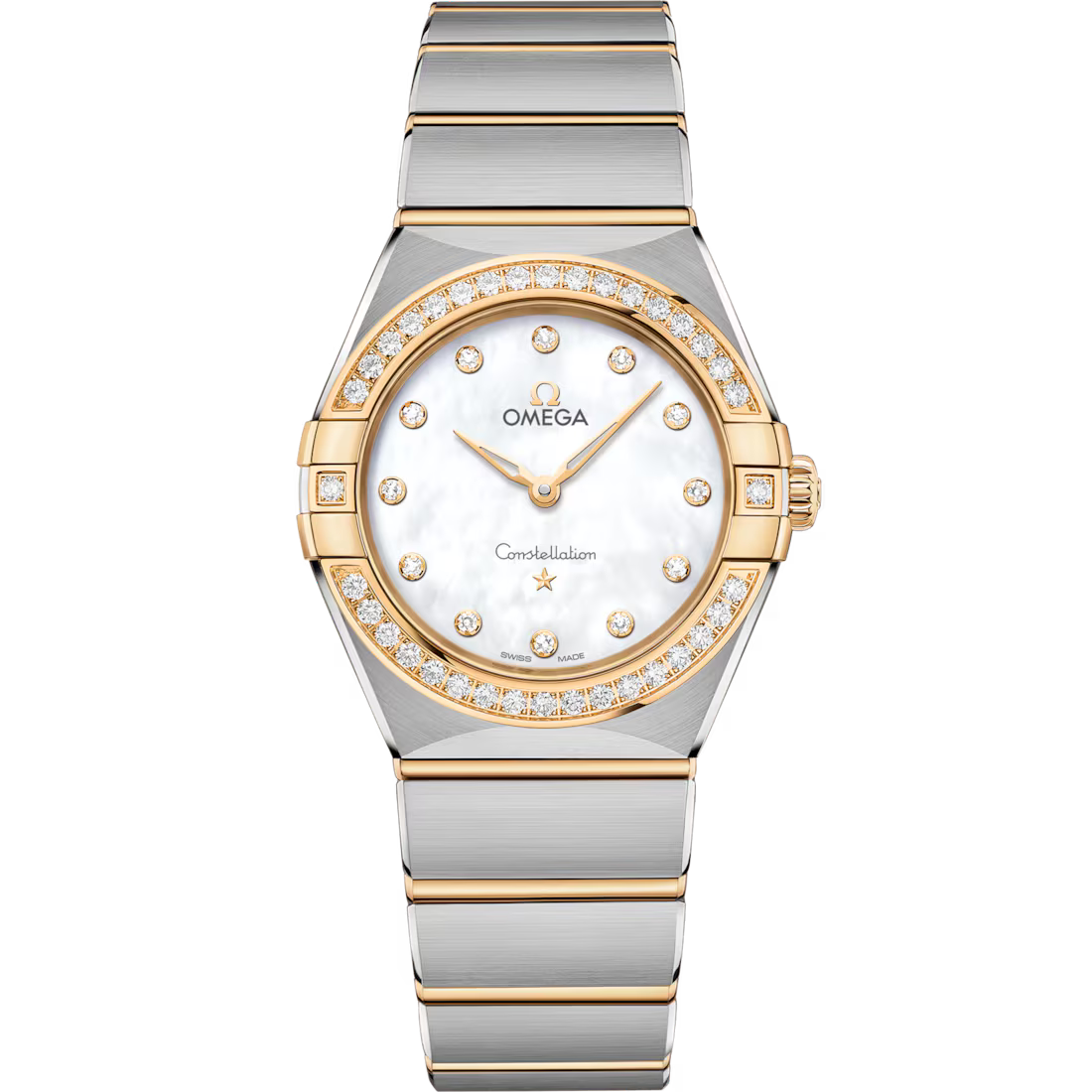 45D328C0-62CD-0C64-0F94-1DA86EDFBB8E.avif Omega Constellation Ladies' Selection 28mm steel ‑ yellow gold on steel ‑ yellow gold 131.25.28.60.55.002 - Image 1