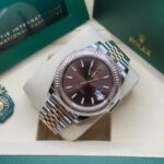 Rolex Datejust 41mm 126331 Chocolate Index Jubilee Steel and Everose Gold Watch - Image 6