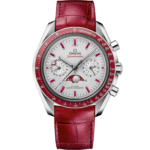 Omega Speedmaster Moonphase Grey Dial 44.25mm Platinum Strap 304.93.44.52.99.002