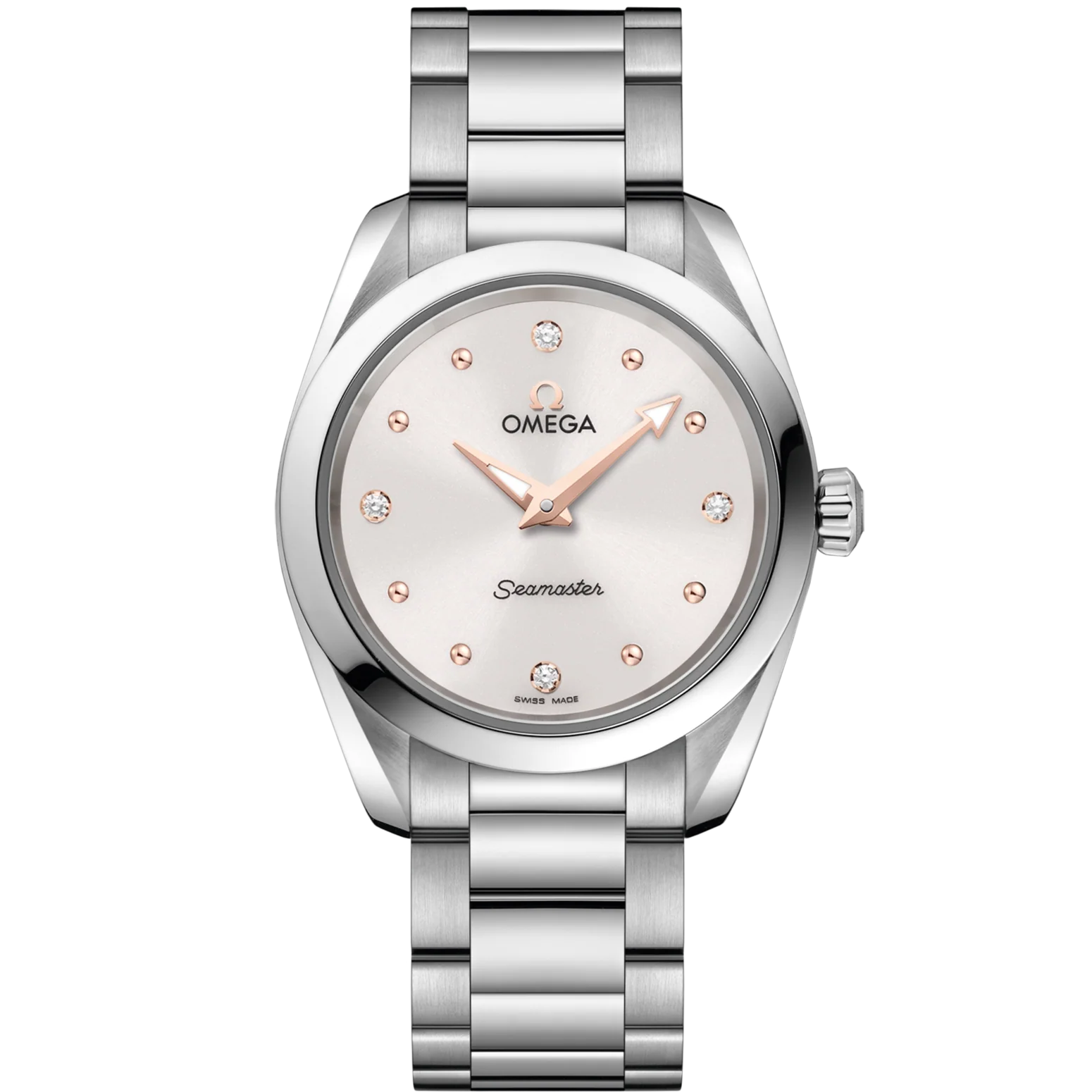 475B3082-62A6-8AA0-7909-8C6410CC6FEB.png Omega Seamaster Aqua Terra 150M 28mm White Dial with Diamonds Stainless Steel Bracelet 220.10.28.60.54.001 - Image 1