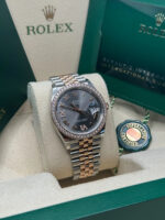 Rolex  Datejust 36mm 126281 Slate Dial Oyster Bracelet - Image 11