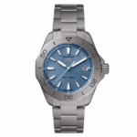 TAG Heuer Aquaracer Professional 200 Solargraph Titanium 40mm Mens Watch Blue WBP1182.BF0000