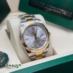 Rolex  Datejust 41mm 126333 Silver Index Oyster Steel and Yellow Gold Mens Watch - Image 5
