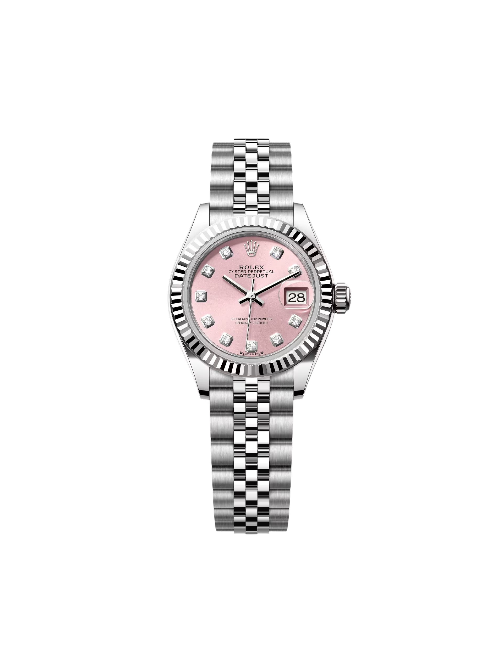 48C09FAB-FBFB-7005-4682-02F4F811D69A.png Rolex Lady-Datejust 28mm 279174 Pink Diamond Dial Oyster Bracelet - Image 1