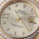 Rolex Lady-Datejust 28mm 279138RBR Champagne Diamond Dial and Diamond Bezel Yellow Gold Bracelet - Image 10