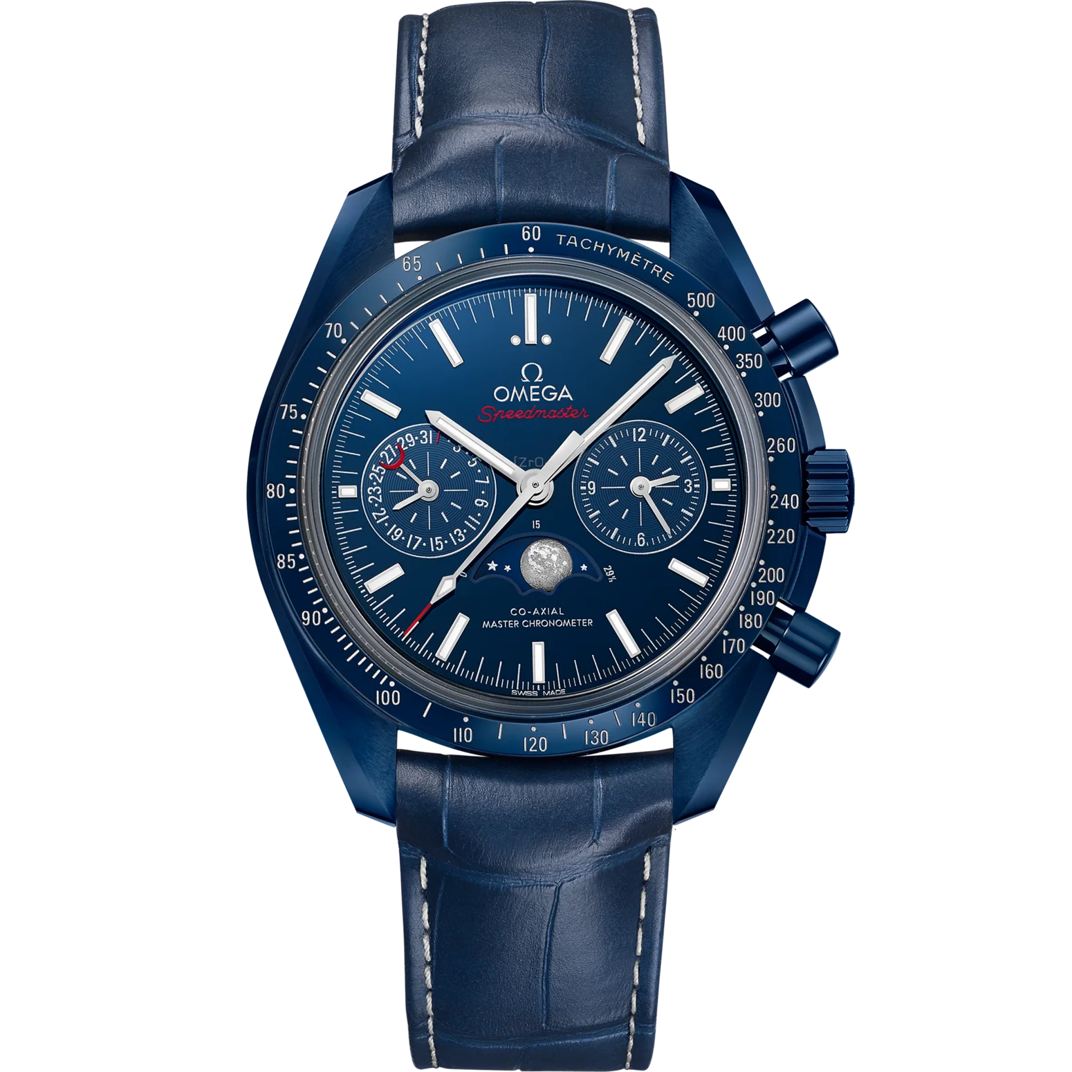 492CE9F7-24F6-60D9-5B7E-B8B714B76C2C.png Omega Speedmaster Moonphase Blue Dial 44.25mm Blue ceramic Strap 304.93.44.52.03.001 - Image 1